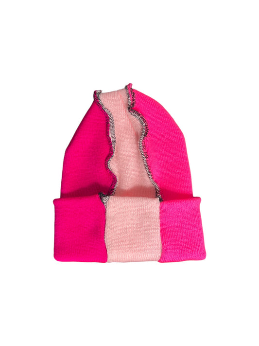 Not Your Perfect Beanie 3 Tone Pink