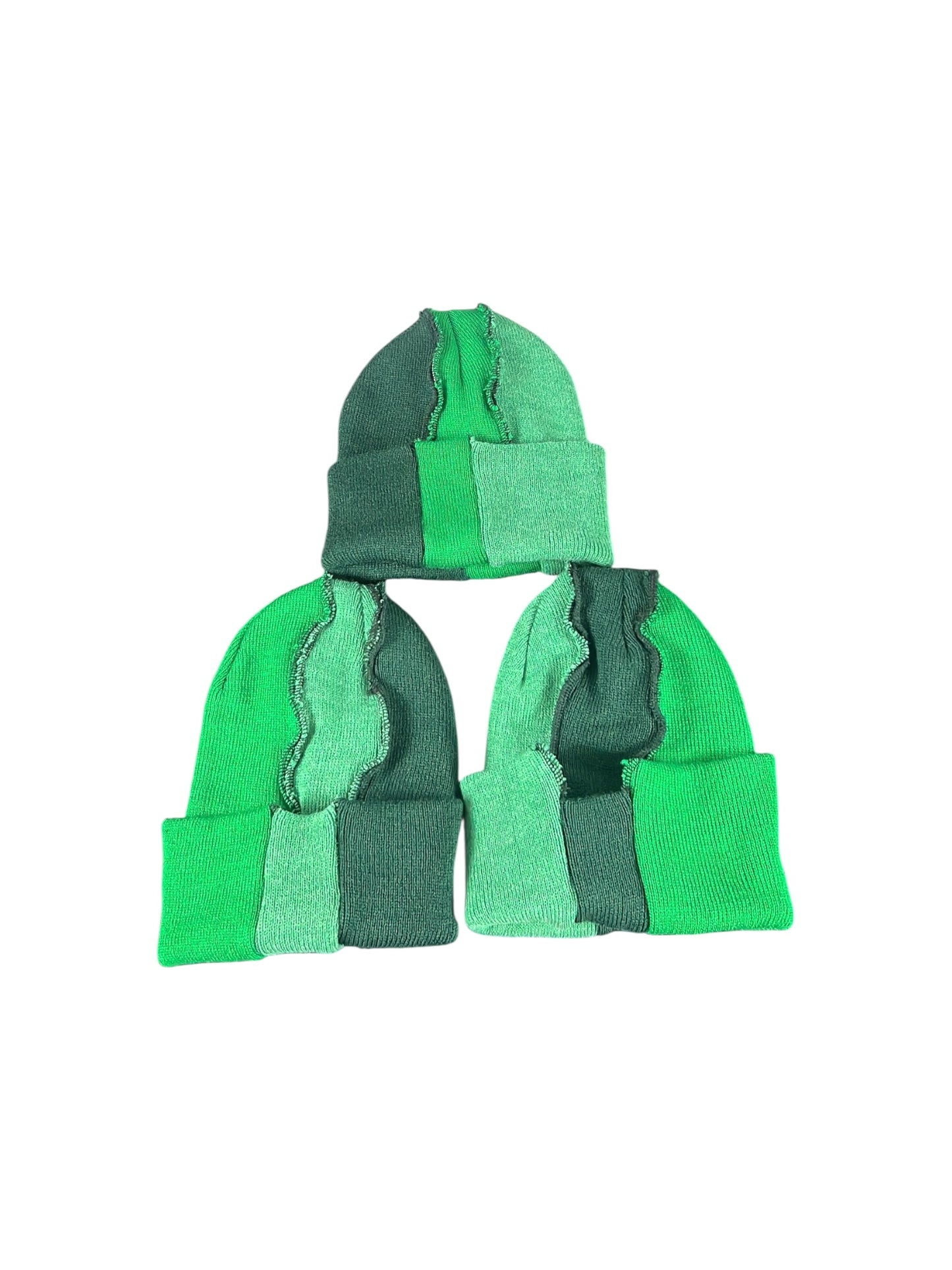 Not Your Perfect Beanie 3 Tone Green