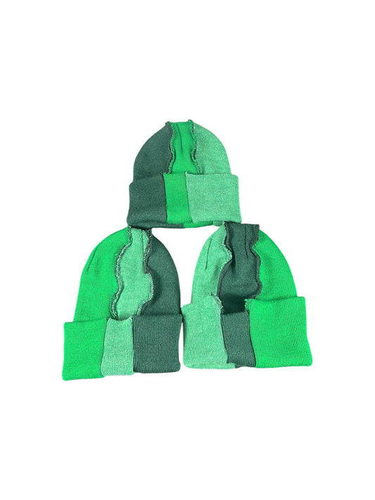 Not Your Perfect Beanie 3 Tone Green
