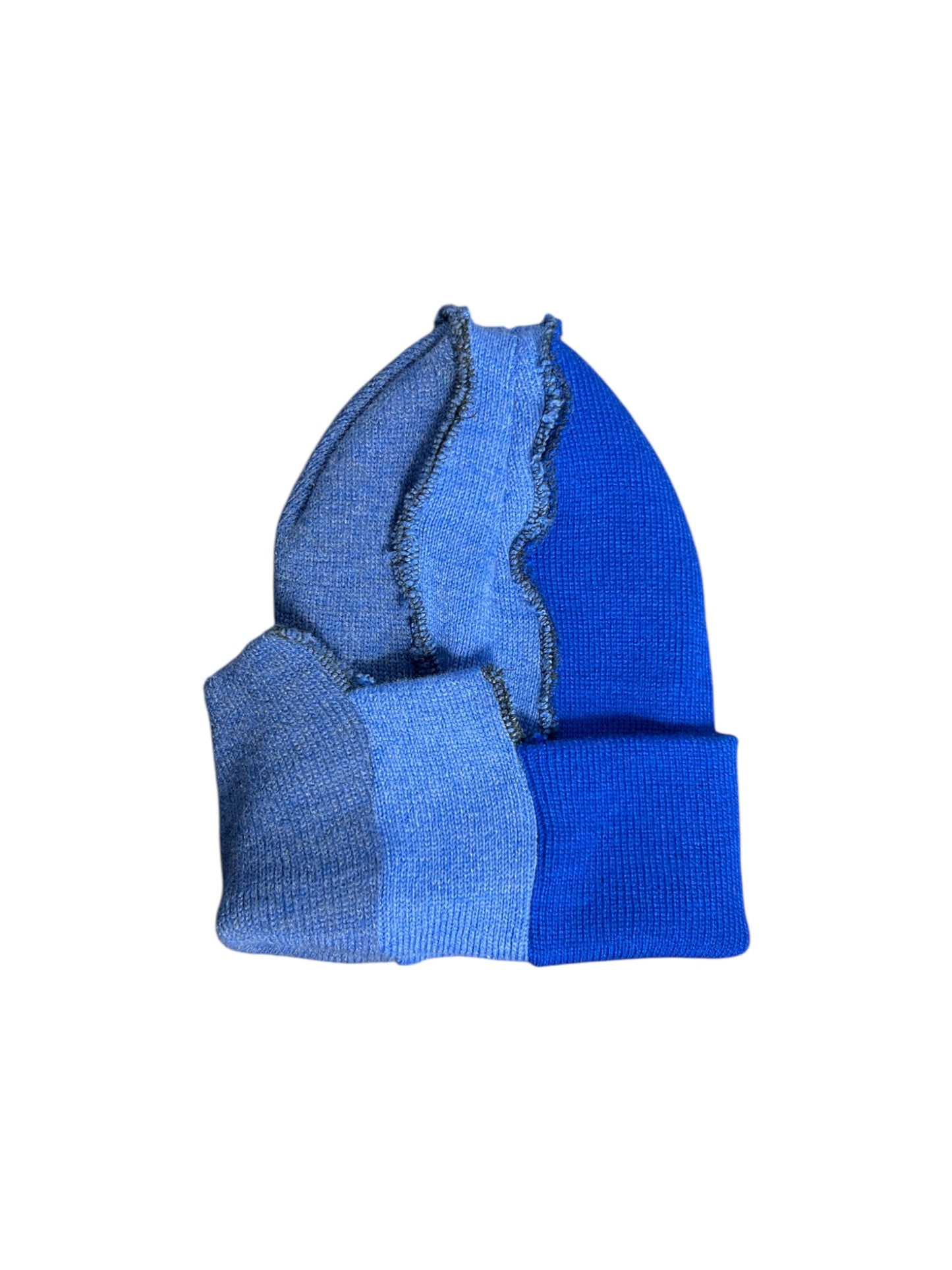 Not Your Perfect Beanie 3 Tone Blue