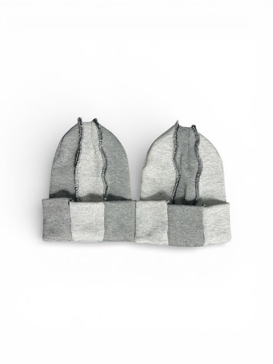 Not Your Perfect Beanie 2 Tone Grey
