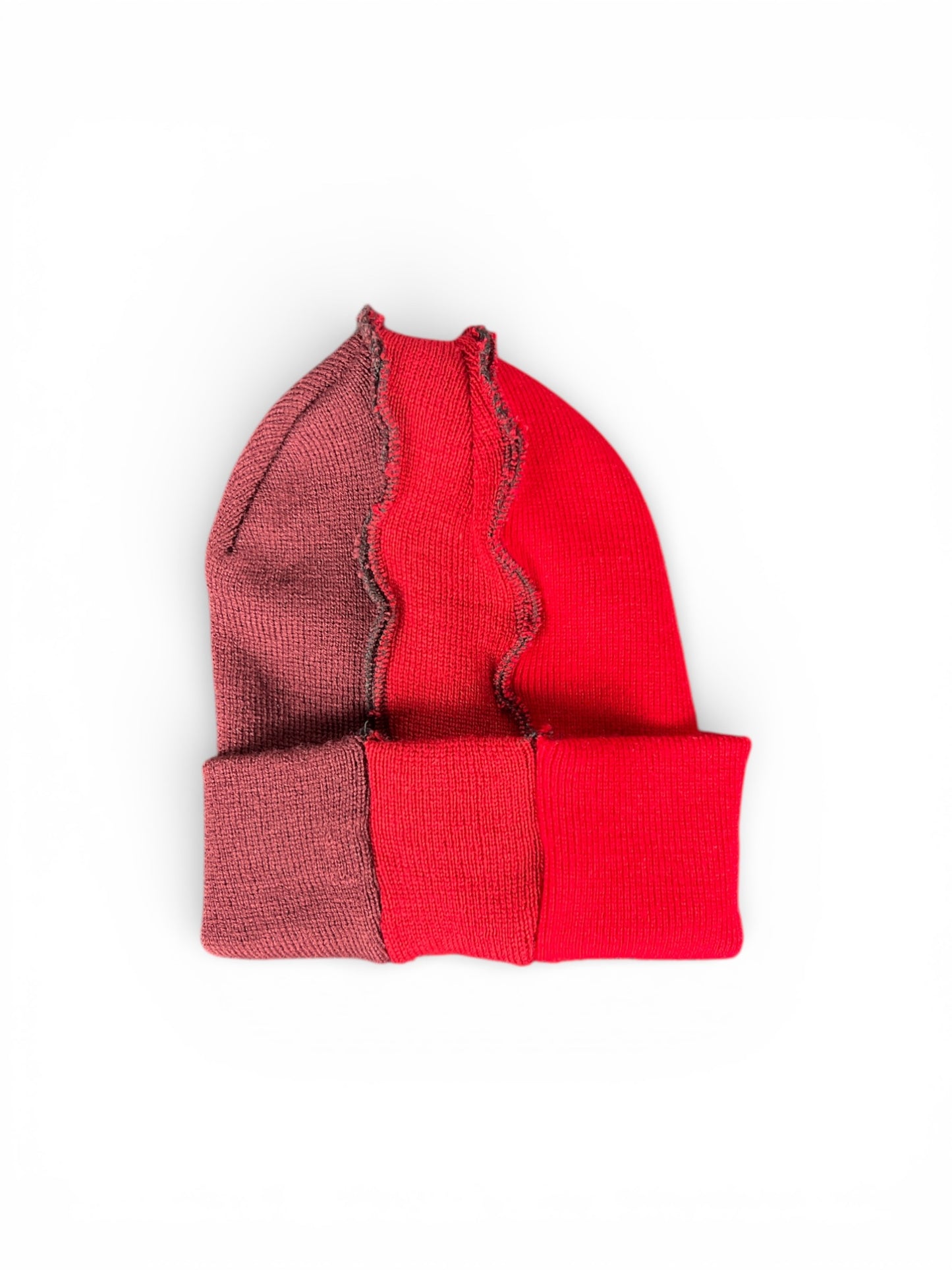 Not Your Perfect Beanie 3 Tone Red