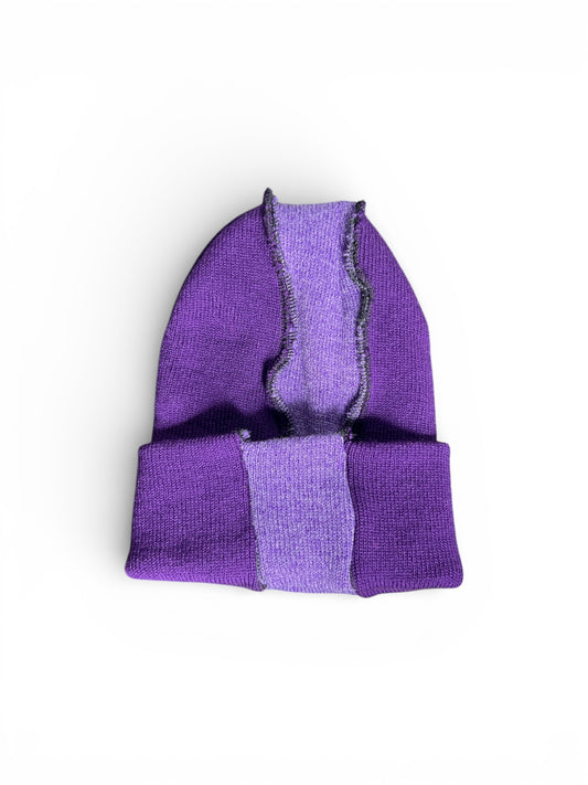Not Your Perfect Beanie 2 Tone Purple
