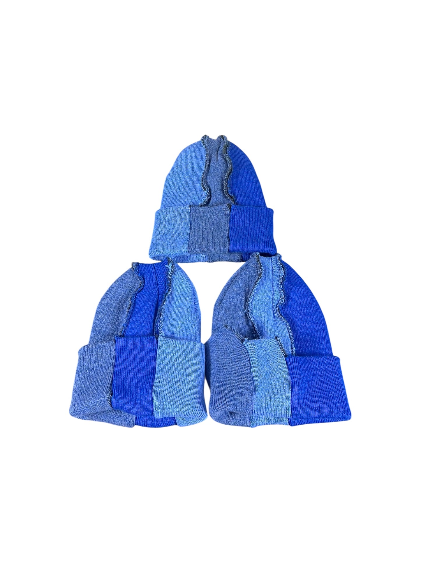 Not Your Perfect Beanie 3 Tone Blue