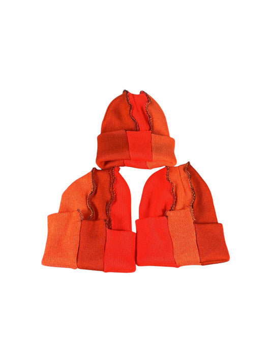 Not Your Perfect Beanie 3 Tone Orange